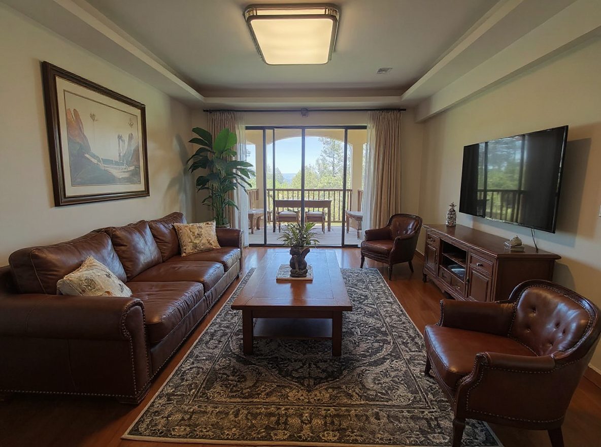 Western Traditional Living Room redesign after view from a real photo