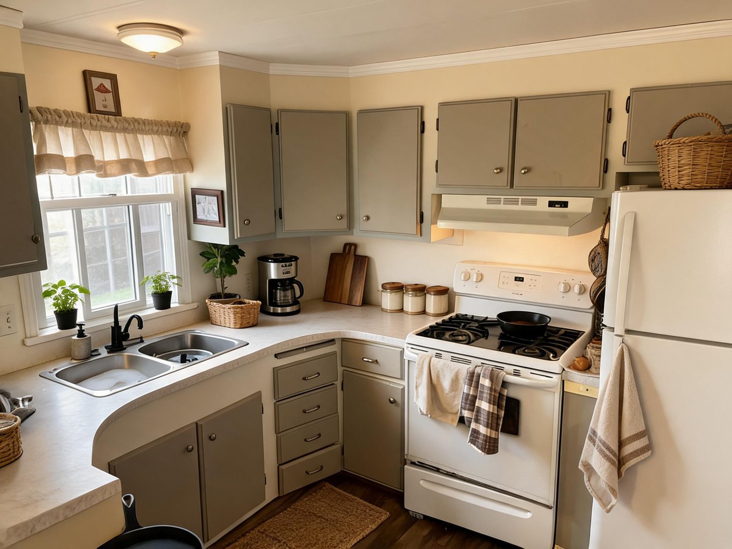 Rustic Kitchen redesign after view from a real photo