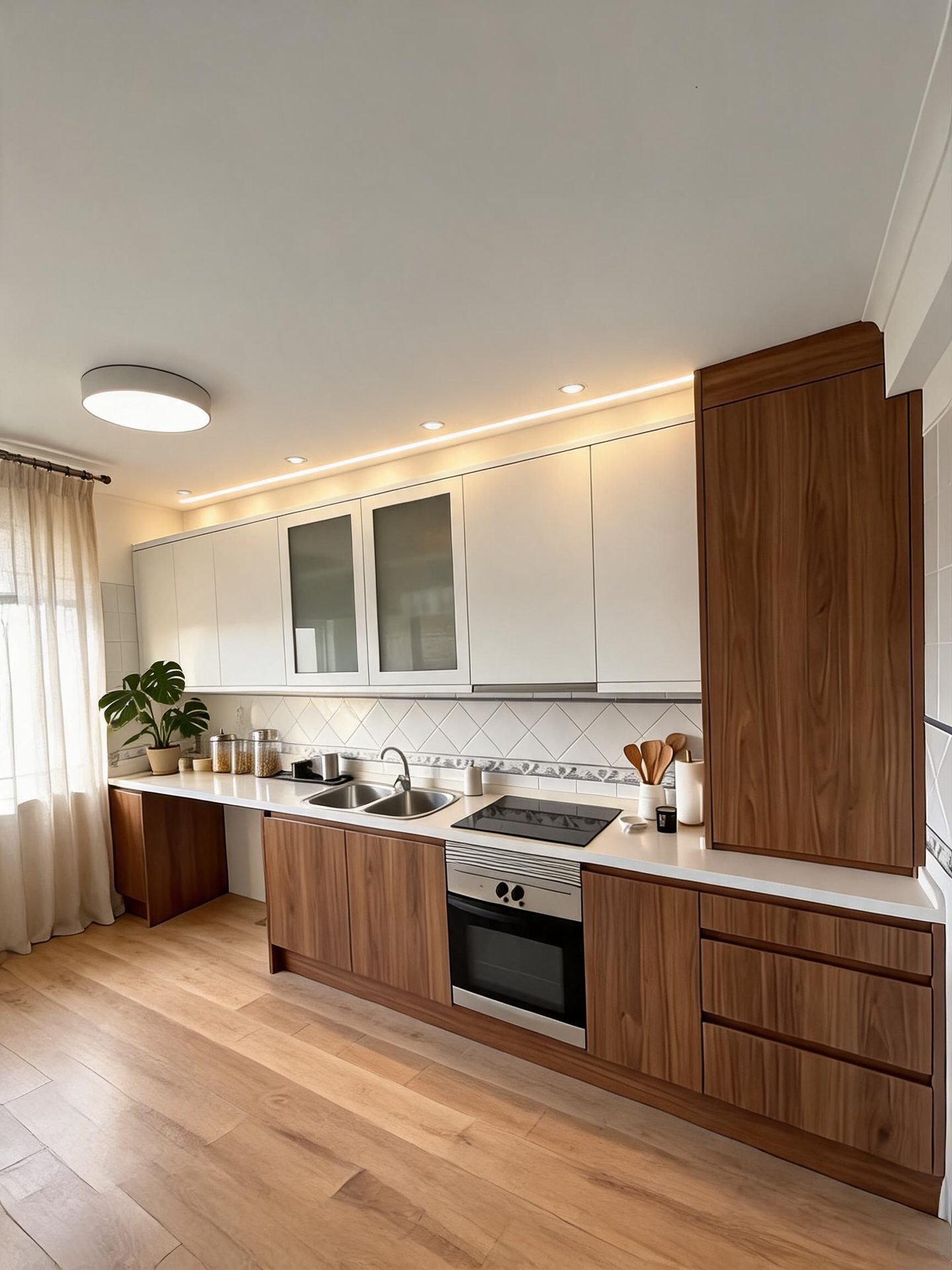 Modern Kitchen redesign after view from a real photo