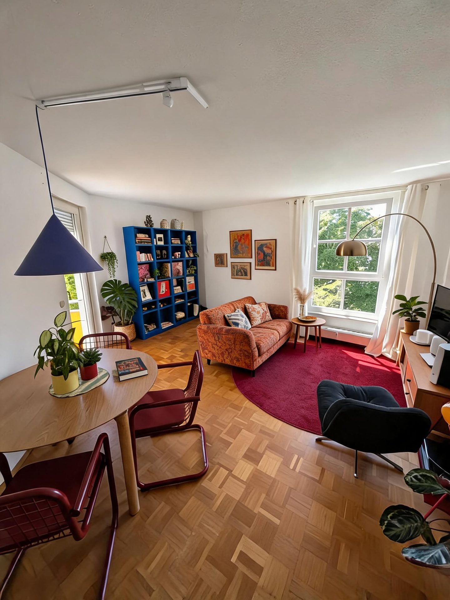 Eclectic Living Room redesign after view from a real photo