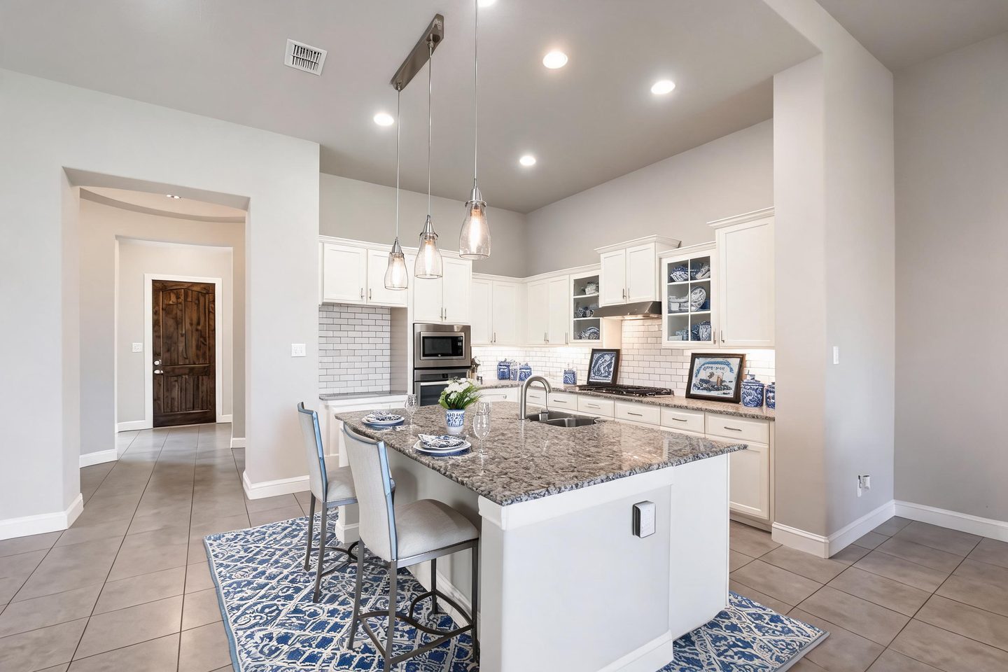 Transitional Kitchen redesign after view from a real photo