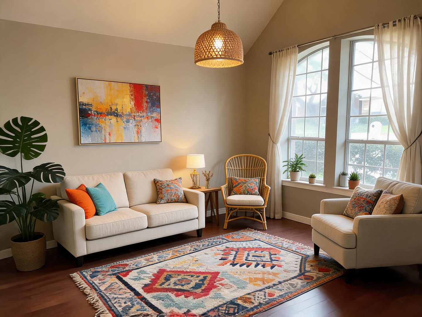 Eclectic Sunroom / Conservatory redesign after view from a real photo