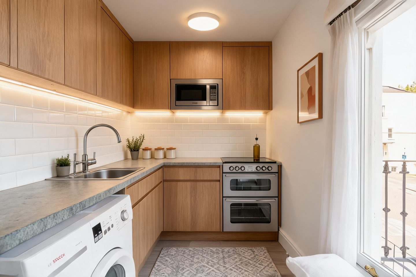 Modern Kitchen redesign after view from a real photo