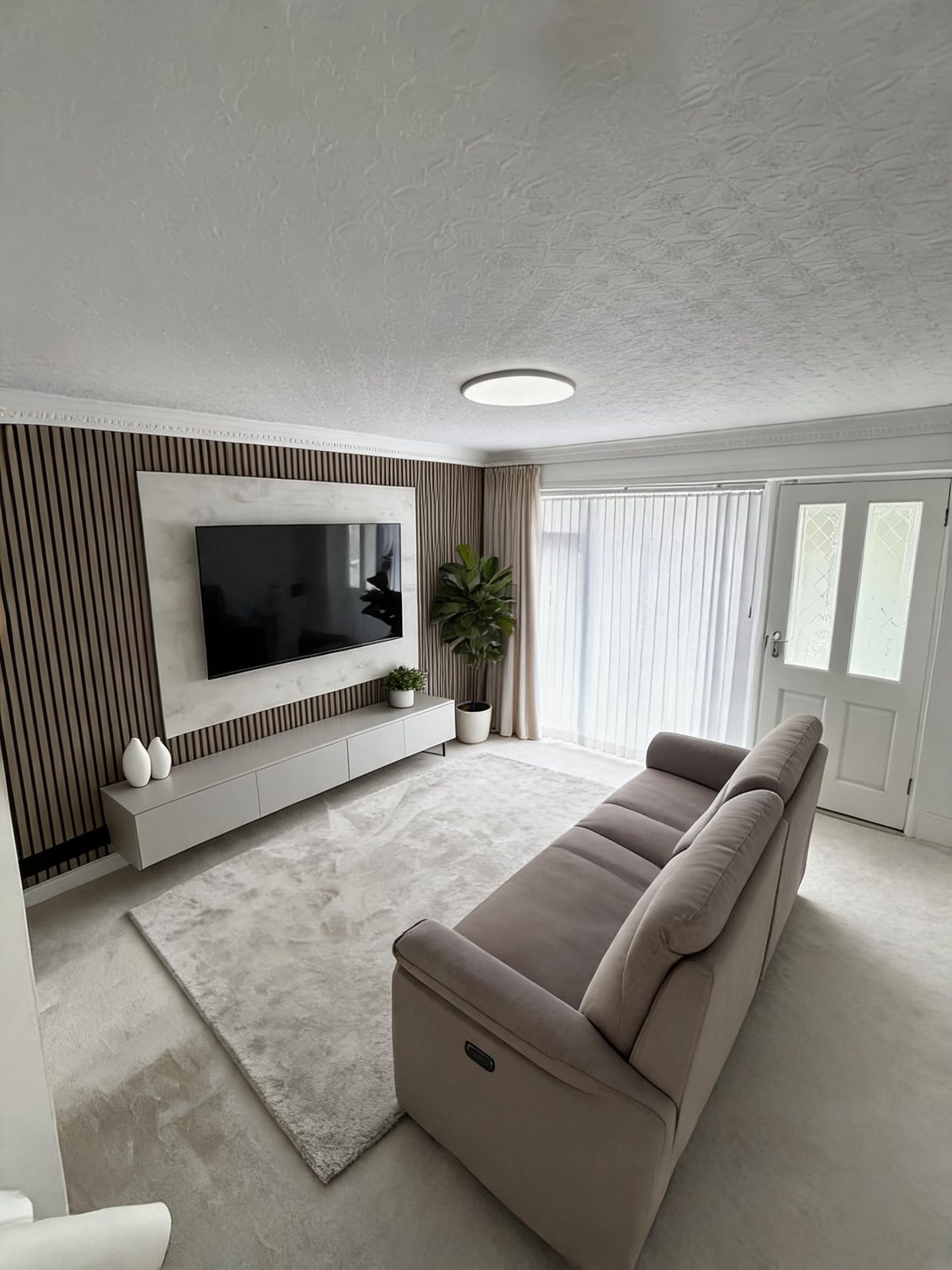 Modern Living Room redesign after view from a real photo