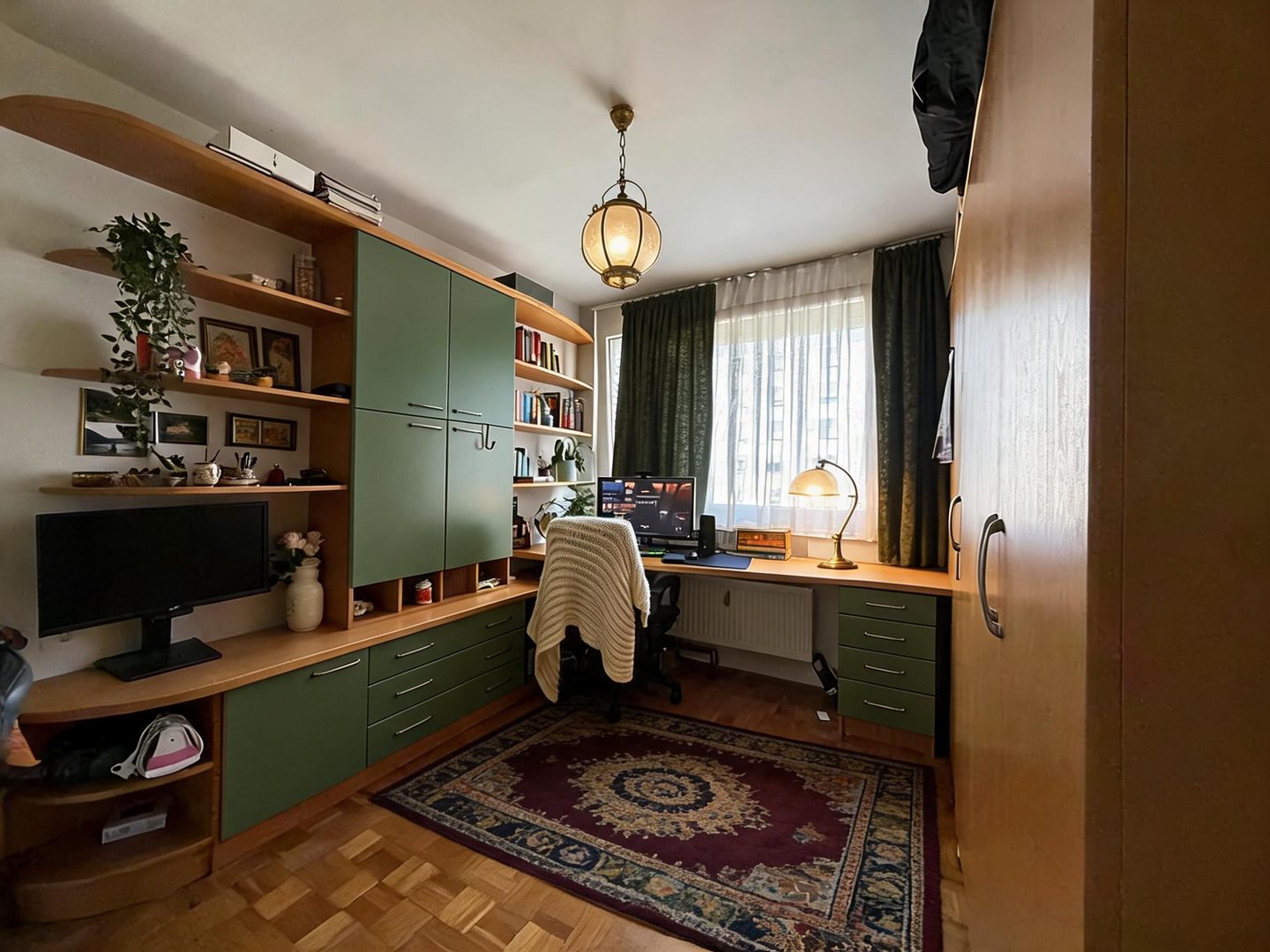 Vintage Home Office redesign after view from a real photo