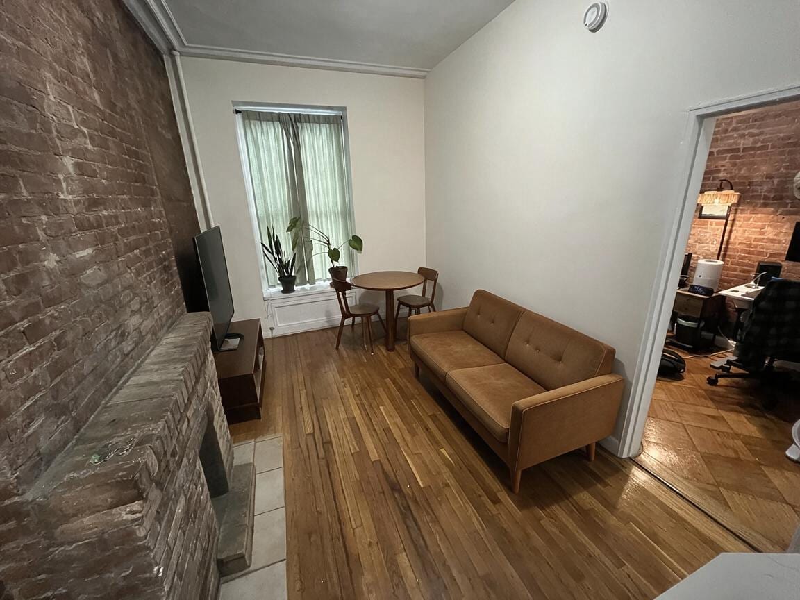 Midcentury Modern Living Room redesign after view from a real photo