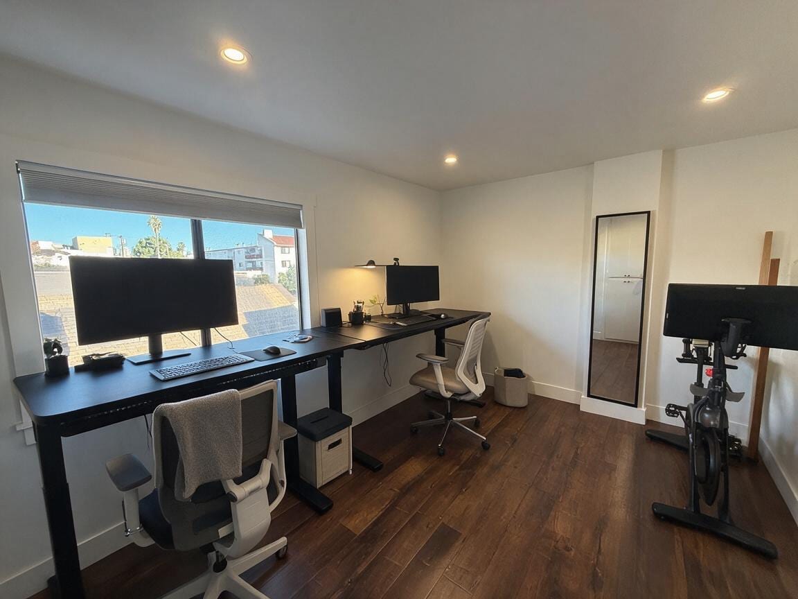 Contemporary Home Office redesign after view from a real photo