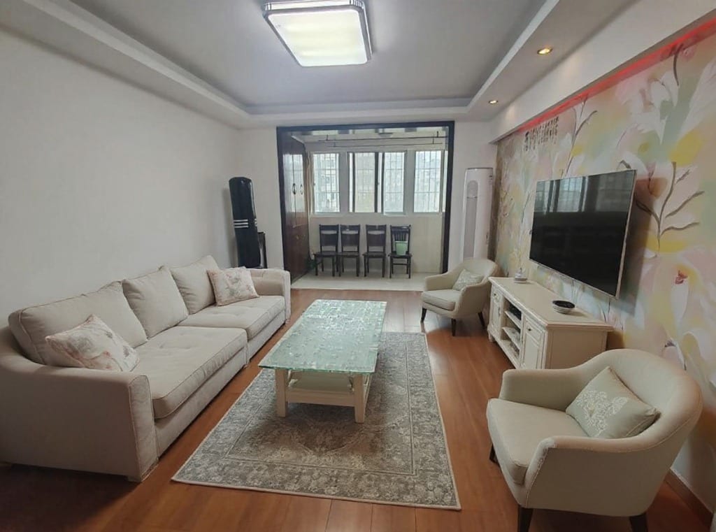 Original Living Room photo before the Western Traditional redesign