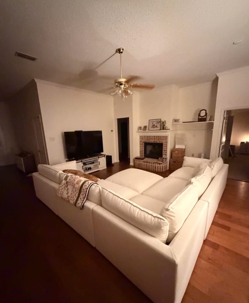 Original Living Room photo before the Transitional redesign