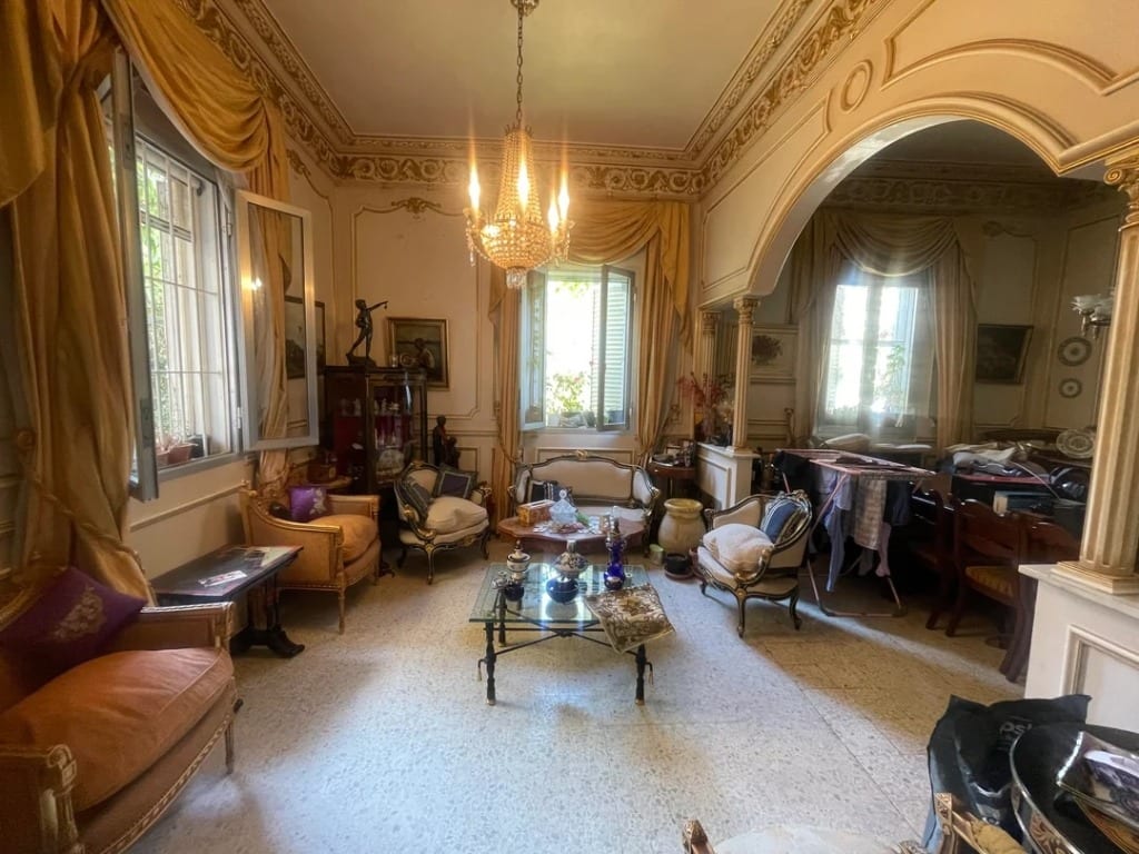 Original Living Room photo before the Neoclassic redesign