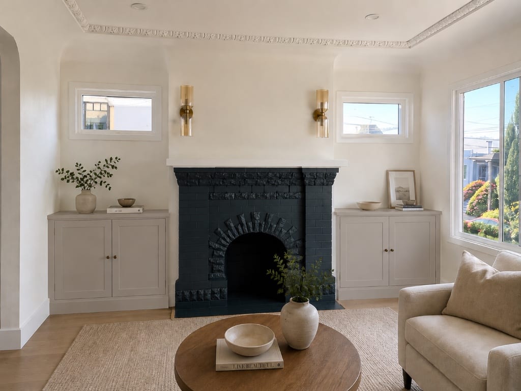 Original Living Room photo before the Midcentury Modern redesign