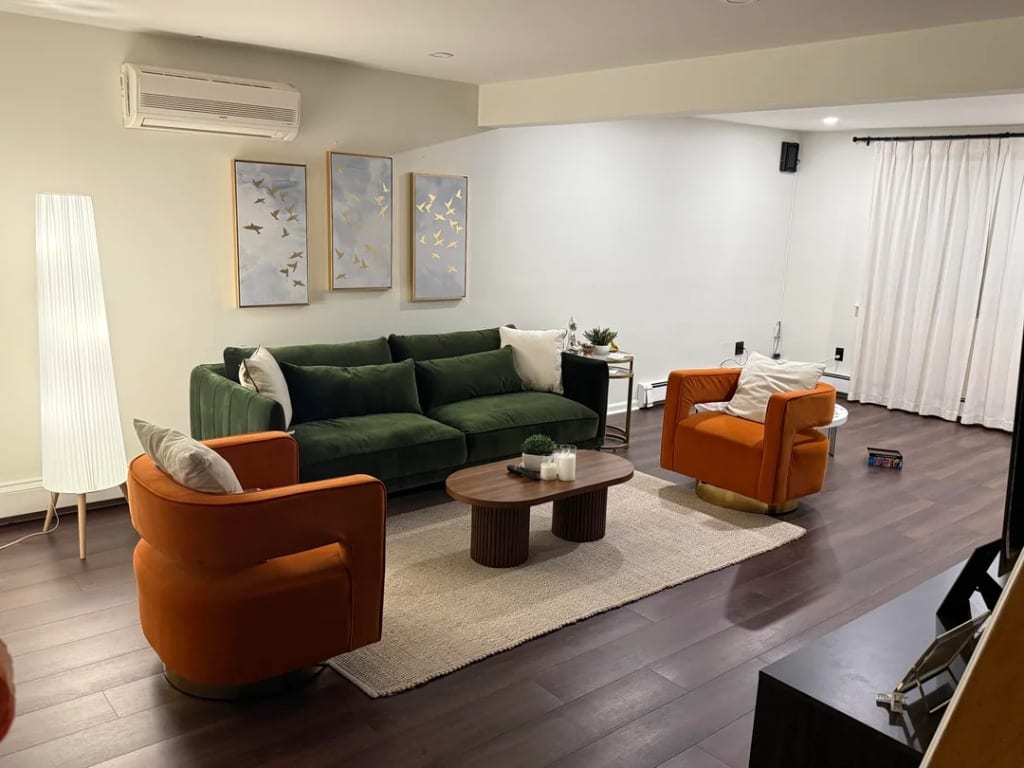 Original Living Room photo before the Eclectic redesign