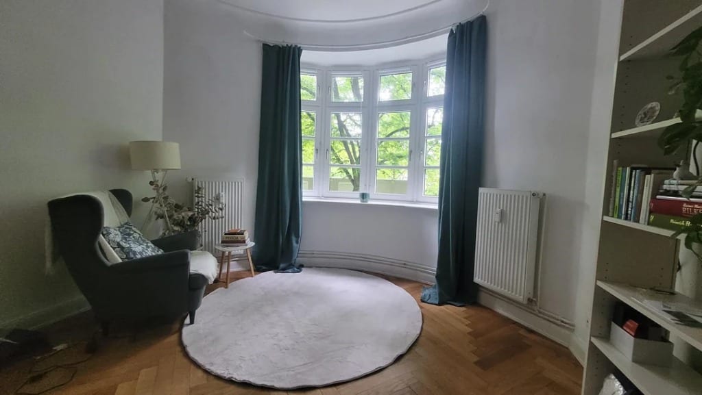 Original Living Room photo before the Bohemian redesign