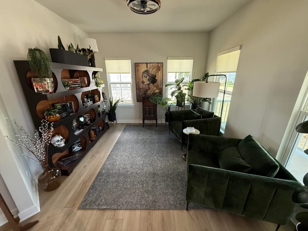 Original Living Room photo before the Eclectic redesign