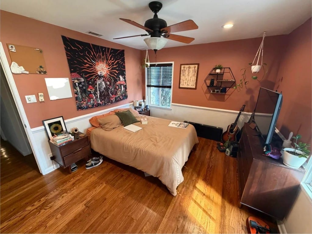 Original Bedroom photo before the Bohemian redesign