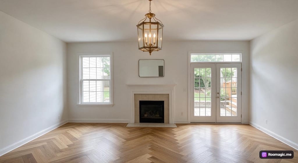 Original Living Room photo before the Transitional redesign