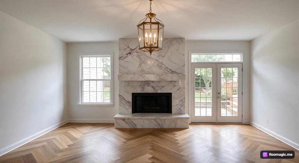 Original Living Room photo before the Transitional redesign
