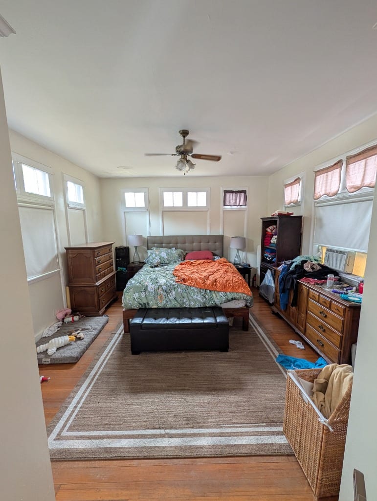 Original Bedroom photo before the Modern redesign