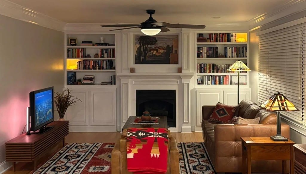 Original Living Room photo before the Eclectic redesign