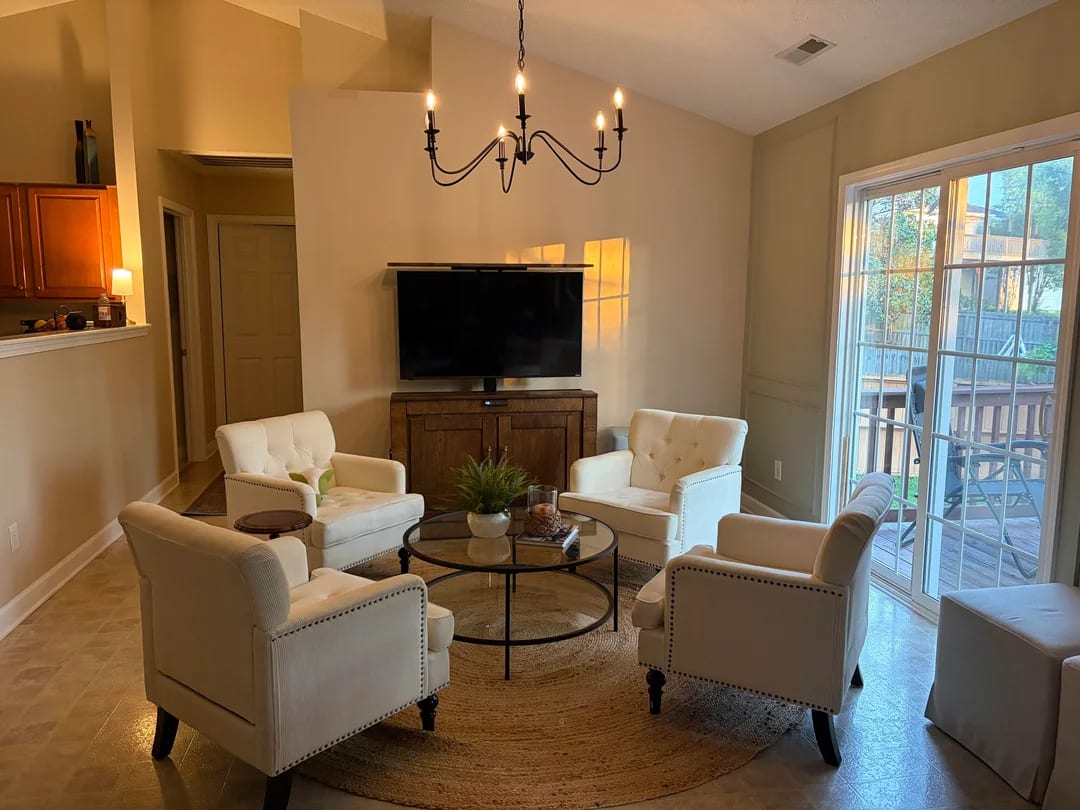 Original Living Room photo before the Transitional redesign