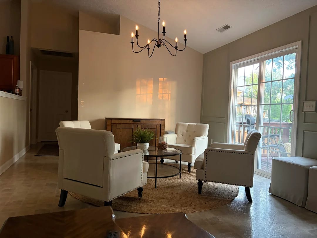 Original Living Room photo before the Transitional redesign