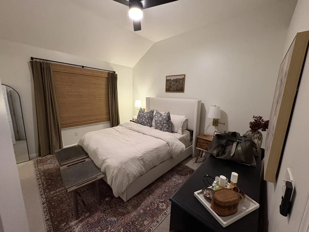 Original Bedroom photo before the Midcentury Modern redesign