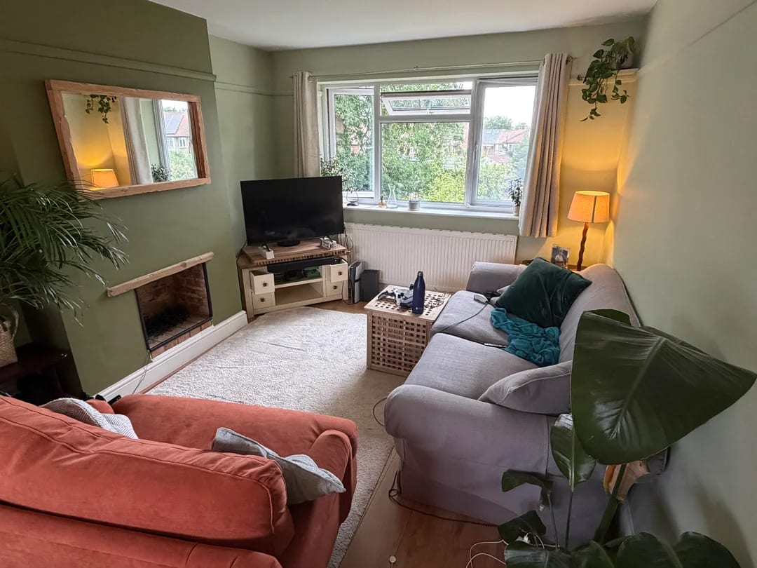 Original Living Room photo before the Midcentury Modern redesign