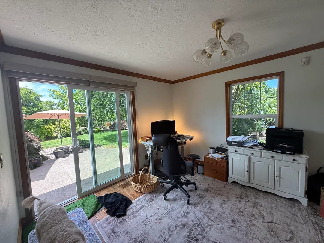Original Home Office photo before the Transitional redesign