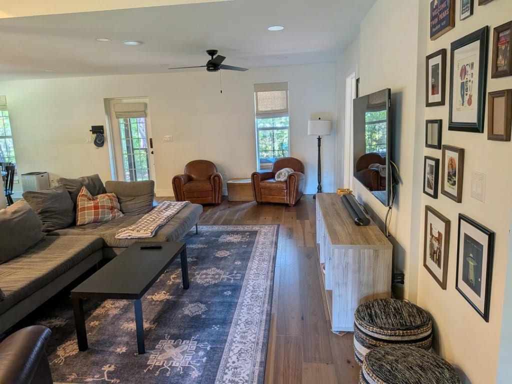 Original Living Room photo before the Transitional redesign