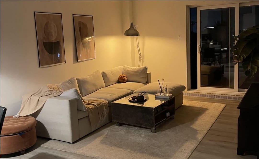 Original Living Room photo before the Japandi redesign