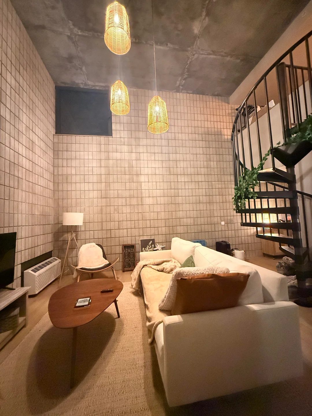 Original Living Room photo before the Industrial redesign