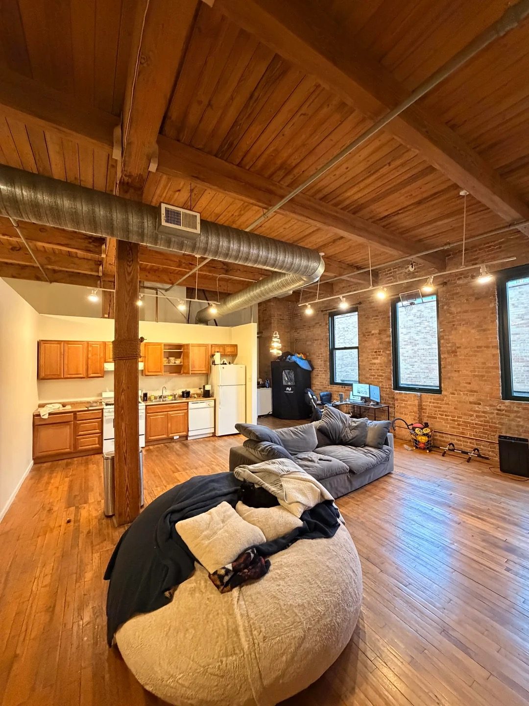 Original Living Room photo before the Industrial redesign