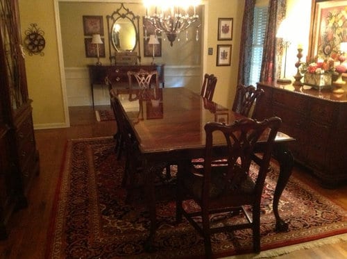 Original Dining Room photo before the Vintage redesign