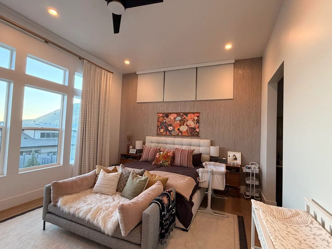 Original Bedroom photo before the Transitional redesign