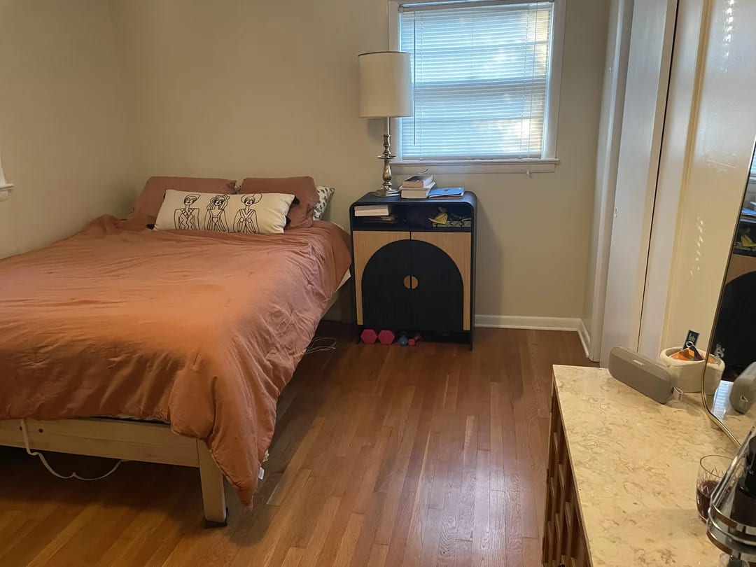 Original Bedroom photo before the Transitional redesign