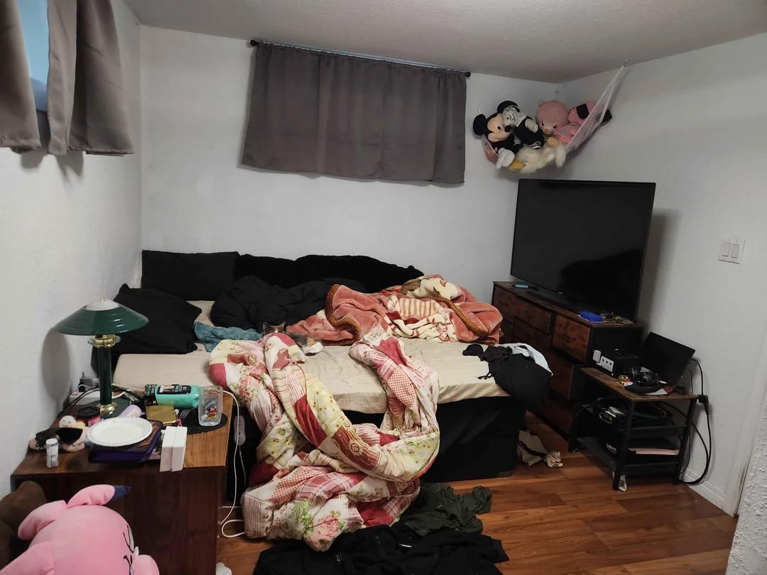 Original Bedroom photo before the Modern redesign