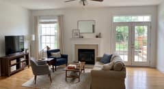Original Living Room before Transitional AI redesign