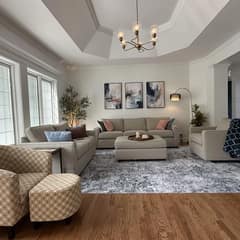 Original Living Room before Transitional AI redesign
