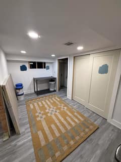 Original Basement before Contemporary AI redesign