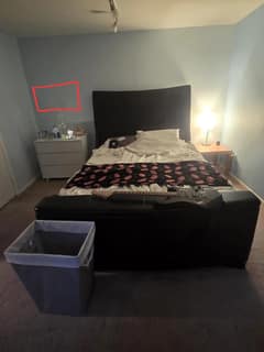 Original Bedroom before Eclectic AI redesign