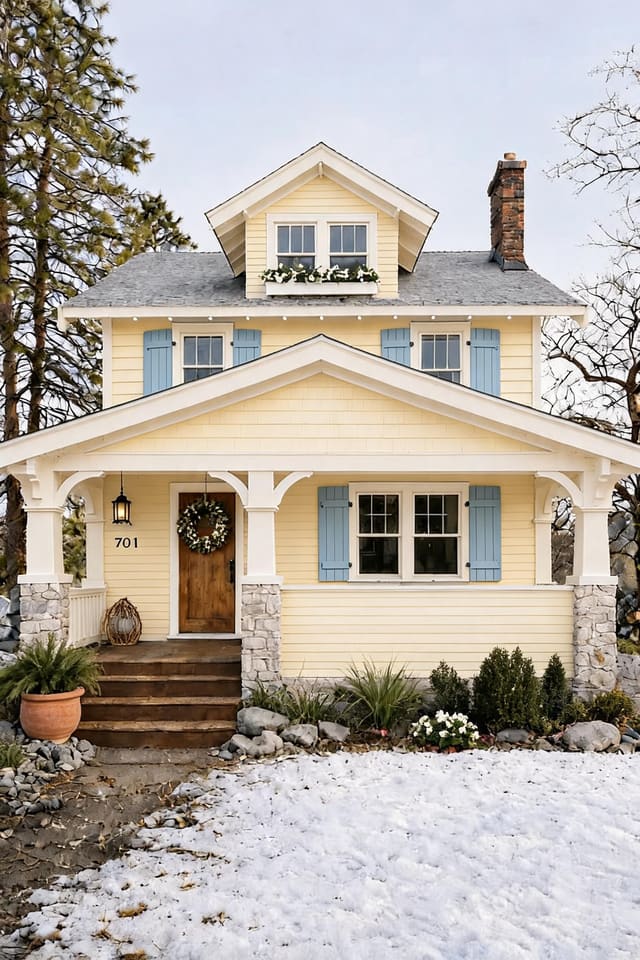French Country House Architectural design idea from a real photo
