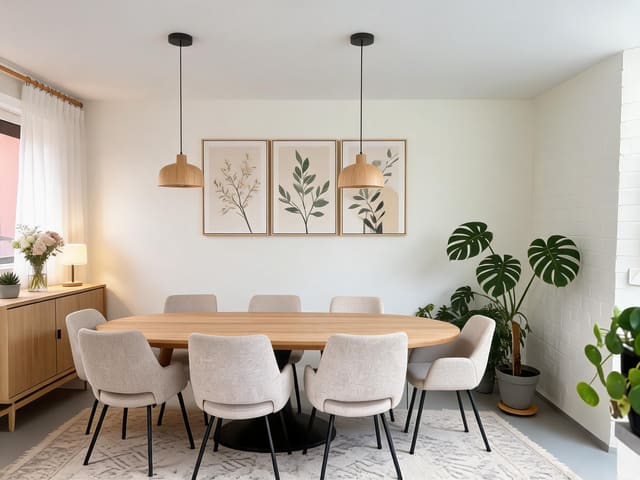 Scandinavian Dining Room design idea from a real photo
