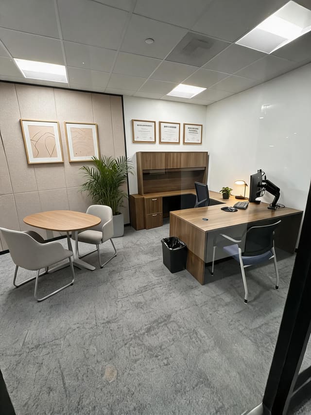 Contemporary Office design idea from a real photo
