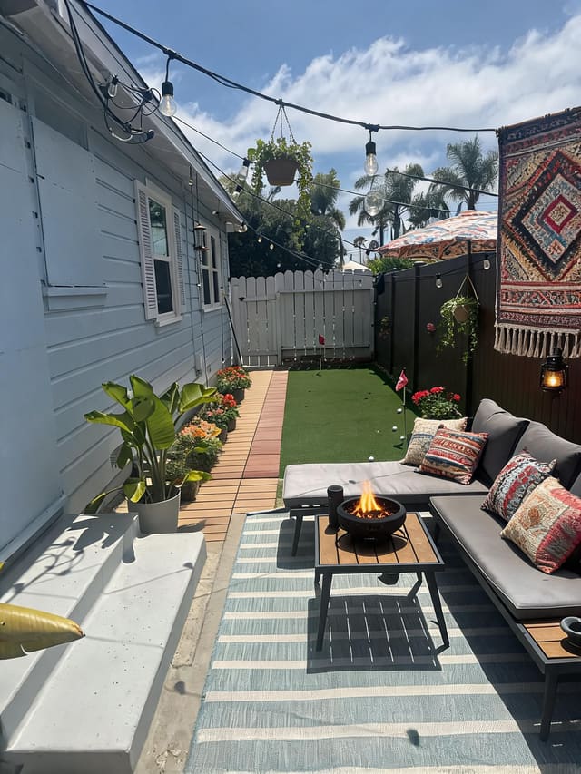Bohemian Backyard design idea from a real photo