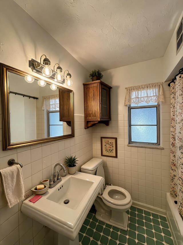 Vintage Bathroom design idea from a real photo