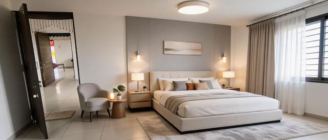 Modern Bedroom design idea from a real photo