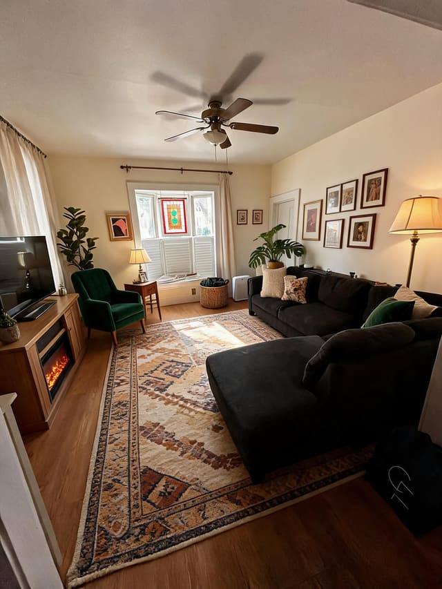 Eclectic Living Room design idea from a real photo