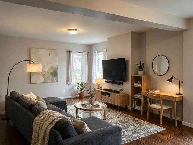 Contemporary Living Room design idea from a real photo