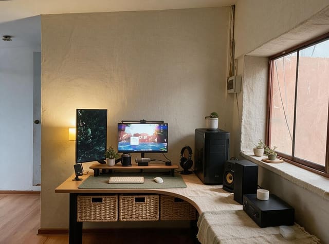 Farmhouse Gaming Room design idea from a real photo