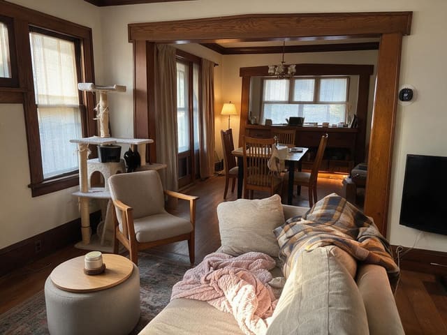 Transitional Living Room design idea from a real photo